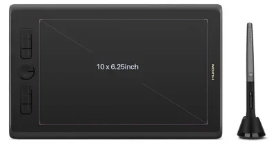 Zdjęcie produktu dla HUION H610X, Przewodowa, 5080 lpi, 254 x 158,8 mm, USB, 1 cm, Długopis