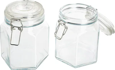 Produktbild von VBS Einmachglas mit Bügelverschluß, 2 Stück, 800 ml