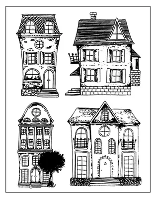 Produktbild von Vintage Haus Transparenter Silikonstempel für DIY Scrapbooking und Dekoration