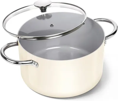 Produktbild von MICHELANGELO Kochtopf, 5,7 l, Keramik-Antihaftbeschichtung, Beige