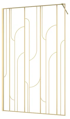 Produktbild von Duschwand 120×195 cm, Gold, 6 mm ESG, Siebdruck