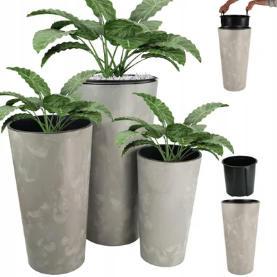 Produktbild von FEINZ Gartentopf Hochbeet Betonoptik Grau Groß Set