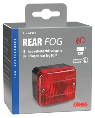 Immagine prodotto di Fendinebbia posteriore con lampadine P21W omologate 12V