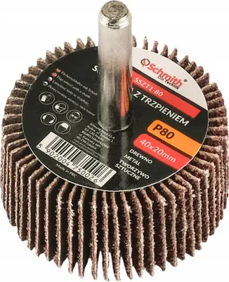 Productafbeelding van Schuurdisc 40x20/P80 van Schmith, geschikt voor haakse slijpmachines, voor metaal en staal - professionele kwaliteit