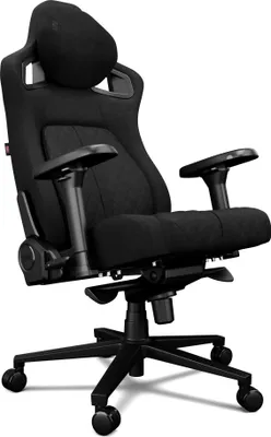 Produktbild von YUMISU 2055 Magnetic Gaming Stuhl Black Stoff Verstärkte Stahlkonstruktion, Höhenverstellbar, bis 180kg Belastbar - Bürostuhl PC Sessel