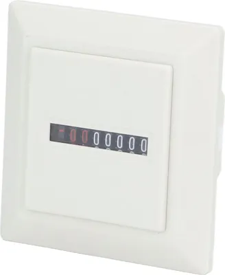 Productafbeelding van BERM Urenteller, mechanische meter, professioneel, elektronische industriële timer, 72x72mm, wit, 220VAC