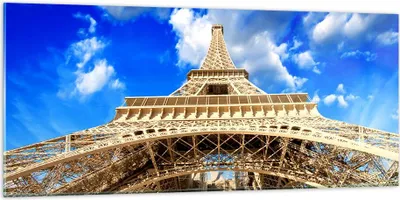 Produktbild von Bilder auf glas - Architektur paris stadt eiffel - 120x50cm - Glasbilder - Wandbilder - Kunstdruck - zum Aufhängen bereit - Wanddekoration aus Glas - Glas Bilder - Wandbild auf Glas - GAB120x50-2479