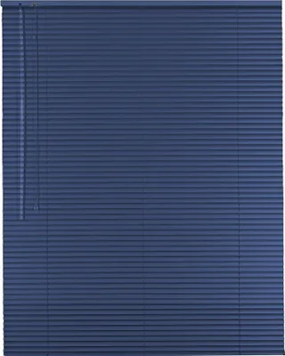 Produktbild von Alu Jalousie Aluminiumjalousie 60 x 240 cm blau Rollo Jalousette Bedienseite links