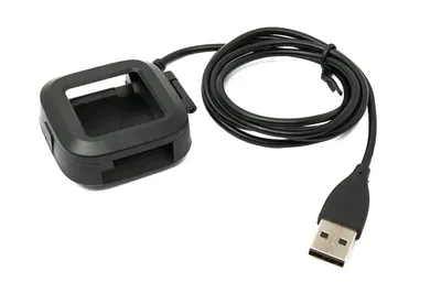 Obrázok produktu pre SYSTEM-S USB 2.0 kábel 93 cm nabíjacia stanica pre inteligentné hodinky Fitbit Versa 2 v čiernej farbe
