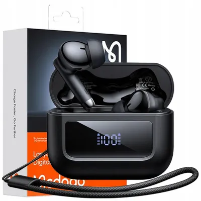 Obrázek produktu pro Mcdodo Bezdrátová Sluchátka Bluetooth Do Uší S Mikrofonem, Pouzdrem A Řemínkem