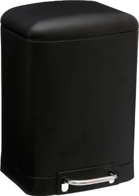Produktbild von 5Five Mulleimer/Treteimer - schwarz - Metall - 6 Liter - 23 x 32 cm