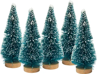 Produktbild von VBS Miniatur-Tannenbaum 10 cm, 5 Stück