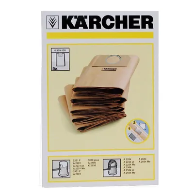 Productafbeelding van Kärcher 6.959-130.0 Kärc Papierfilterbeutel f. Sauger  5Stk.