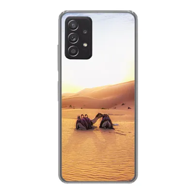 Produktbild von MuchoWow® Handyhülle Schutzhülle Hülle für Samsung galaxy a73 Kamel - Wüste - Sand Silikon Softcase Handy Hülle - Handyhülle