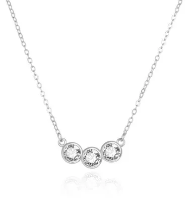 Produktbild von Funkelndes Silbercollier mit Zirkonen AGS1543/47