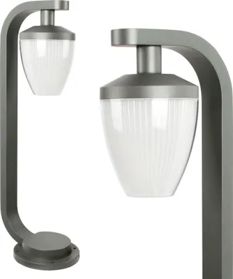 Produktbild von Standleuchte Außenleuchte Wegbeleuchtung E27 Anthrazit IP44 Außenbeleuchtung Garten moderne 60cm Standlampe aus Aluminium RD1901-600
