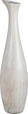 Produktbild von Deko Flaschenvase MARMOR rund H. 60cm creme braun Keramik Formano