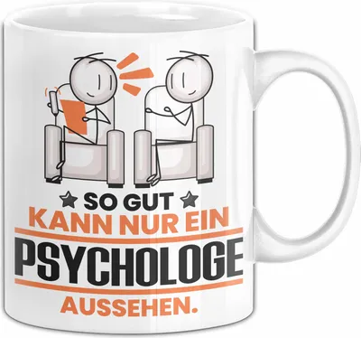 Produktbild von Psychologe Geschenk Tasse So Gut Kann Nur Ein Psychologe Aussehen Geschenkidee Kaffee-Becher (Weiß)
