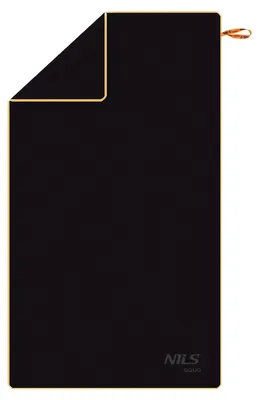 Zdjęcie produktu dla NAR12 CZARNY RĘCZNIK Z MIKROFIBRY 180x100 cm NILS AQUA