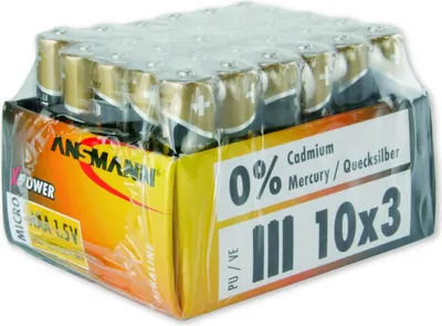 Image de Piles alcalines X-Power Ansmann, Micro (AAA), 3er Pack (5015721)