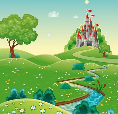Produktbild von Kinderwelten Kunstdruck Bild - Der Weg Zu Meinem Schloss (40 x 40 cm)