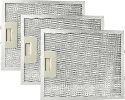 Produktbild von vhbw 3x Filter Metallfettfilter kompatibel mit Juno JDK 8340 E Dunstabzugshaube - 27,7 x 23 x 0,9 cm, Metall