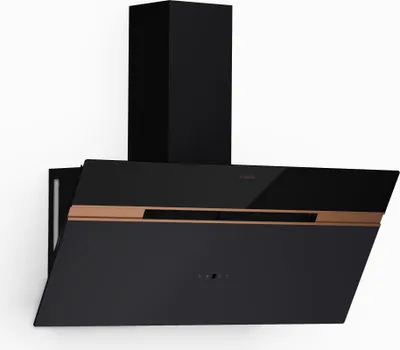 Obrázok produktu pre Klarstein Alina digestor – šikmý digestor 90 cm, prietok vzduchu 690 m³/h, funkcia Boost, energetická účinnosť A++, LED osvetlenie, režim recirkulácie, čierny