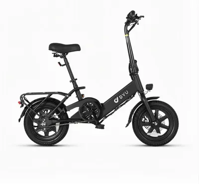 Image de Vélos électriques DYU C3 14 pouces - Moteur 250 W batterie 36V7.5 Ah autonomie 45km freins à disque - Noir
