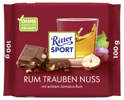 Produktbild von Ritter Sport Rum Trauben Nuss 100g