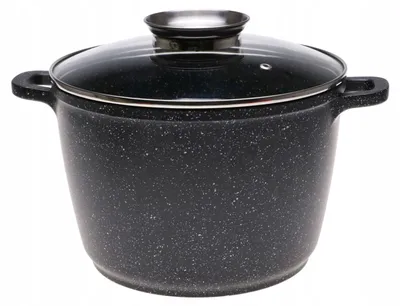 Zdjęcie produktu dla GARNEK Marmurowy KOCIOŁEK Głęboki Wysoki 6,2l 24cm