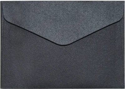 Obrázok produktu pre Ozdobné obálky Pearl - C6, 150 g, čierne, 10 ks