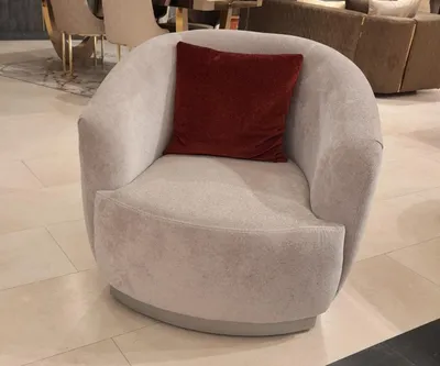 Produktbild von Einsitzer Luxus Lounge Designer Sessel Lehn Stuhl Textil Polster Möbel