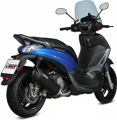 Produktbild von MIVV Mover komplette schwarze Auspuffanlage für PIAGGIO Beverly 350