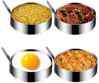 Imagen del producto de Anillo de acero inoxidable, ideal para tortillas, crepes y huevos fritos