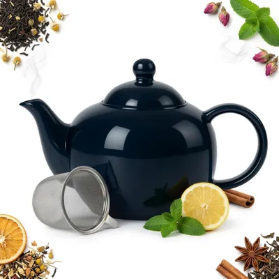 Produktbild von Sokomedica BISETTE Keramikkrug mit Sieb 1L Granat