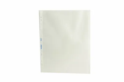 Produktbild von Prospekthüllen A4 genarbt 100 Stück 55 µ