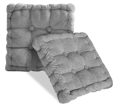 Image de Coussins de siège pour intérieur et extérieur, lot de 2, 40 x 40 cm