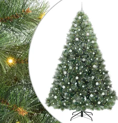 Immagine prodotto di vidaXL Albero di Natale artificiale con 300 LED verde 240 cm PE e PVC