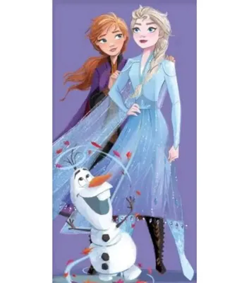 Obrázok produktu pre Osuška Frozen Olaf 70 x 140 cm lila