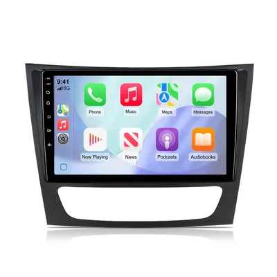 Obrázek produktu pro 128GB Android autorádio pro Mercedes-Benz třída E W211 2002–2009 9‘’ CarPlay Android Auto GPS Bluetooth WiFi DAB+ navigace