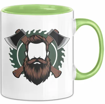 Produktbild von Holzfäller Tasse Geschenkidee Waldarbeiter Lustiger Spruch Geschenkidee Lustig (Grün)