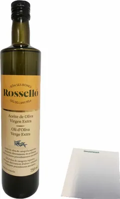 Produktbild von Rosello Olivenöl Aceite de Oliva Virgen Extra (750ml Flasche) + usy Block