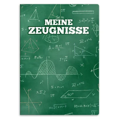 Produktbild von itenga Zeugnismappe A4 Kunststoff Sichtbuch Motiv Formeln