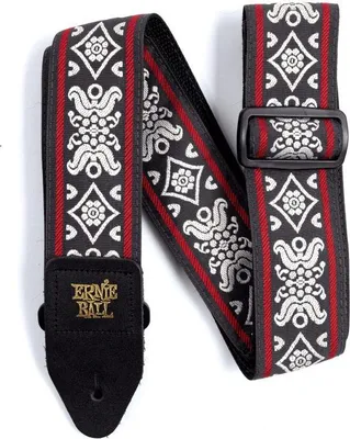 Produktbild von Ernie Ball Blackjack Red Jacquard Strap (4669)