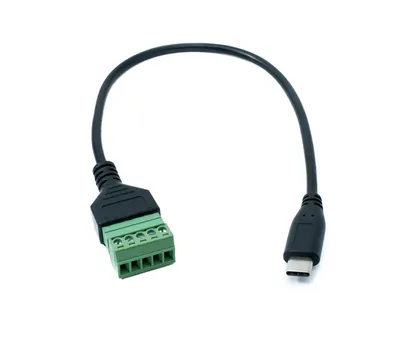 Produktbild von SYSTEM-S USB 3.1 Kabel 30 cm Typ C Stecker zu 5 polig Leiterplattenstecker Adapter Schwarz