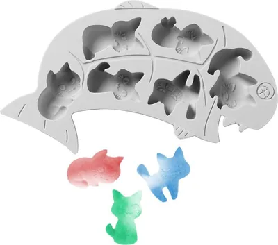 Produktbild von Katzen Silikonform 6-fach