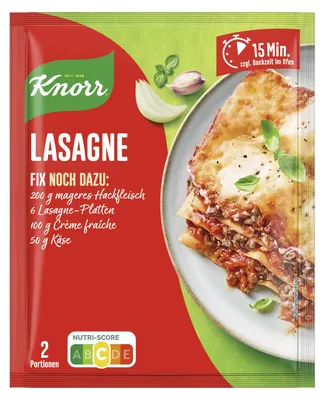 Produktbild von Knorr Fix Lasagne 2 Portionen