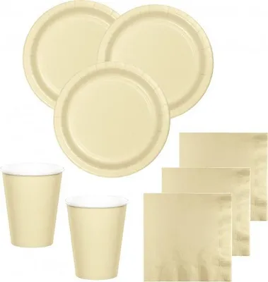 Produktbild von 50 Servietten Elfenbein 3-lagig 33x33cm