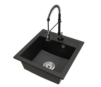 Produktbild von Küchenspüle Einbauspüle 1 Becken mit SPIRAL Armatur