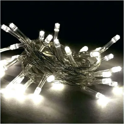Obrázek produktu pro Světelné řetězy Peviasot, délka 200 metrů, 1000 LED diod, studená bílá barva, 8 režimů, krytí IP44, napětí 31 V, bílé provedení, vhodné pro vánoční výzdobu a do zahrady